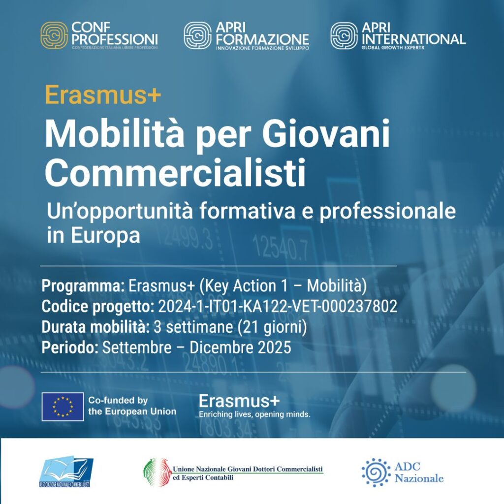 Mobilità per Giovani Commercialisti – Progetto Erasmus+