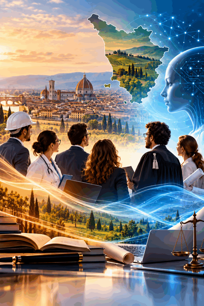 LA SITUAZIONE TOSCANA DEI LIBERI PROFESSIONISTI, L’OPPORTUNITA’ DELL’INTELLIGENZA ARTIFICIALE VERTICALE E AGENTICA. WELFARE E RISORSE PER I PROFESSIONISTI.